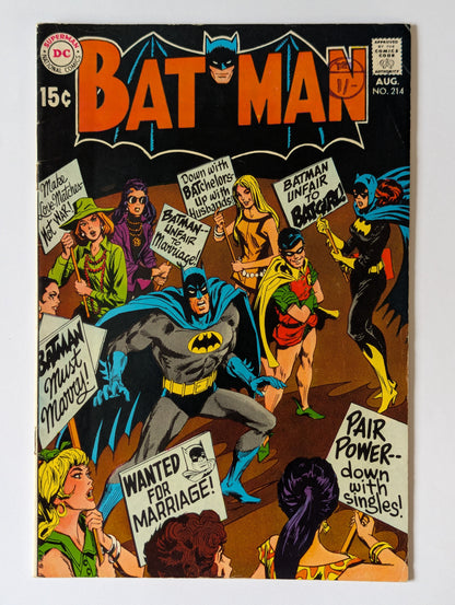 Batman #214 DC Comic Book