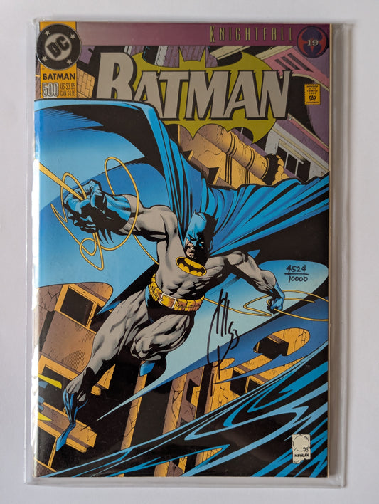 Batman #500 signed by Joe Quesada DC Comic Book