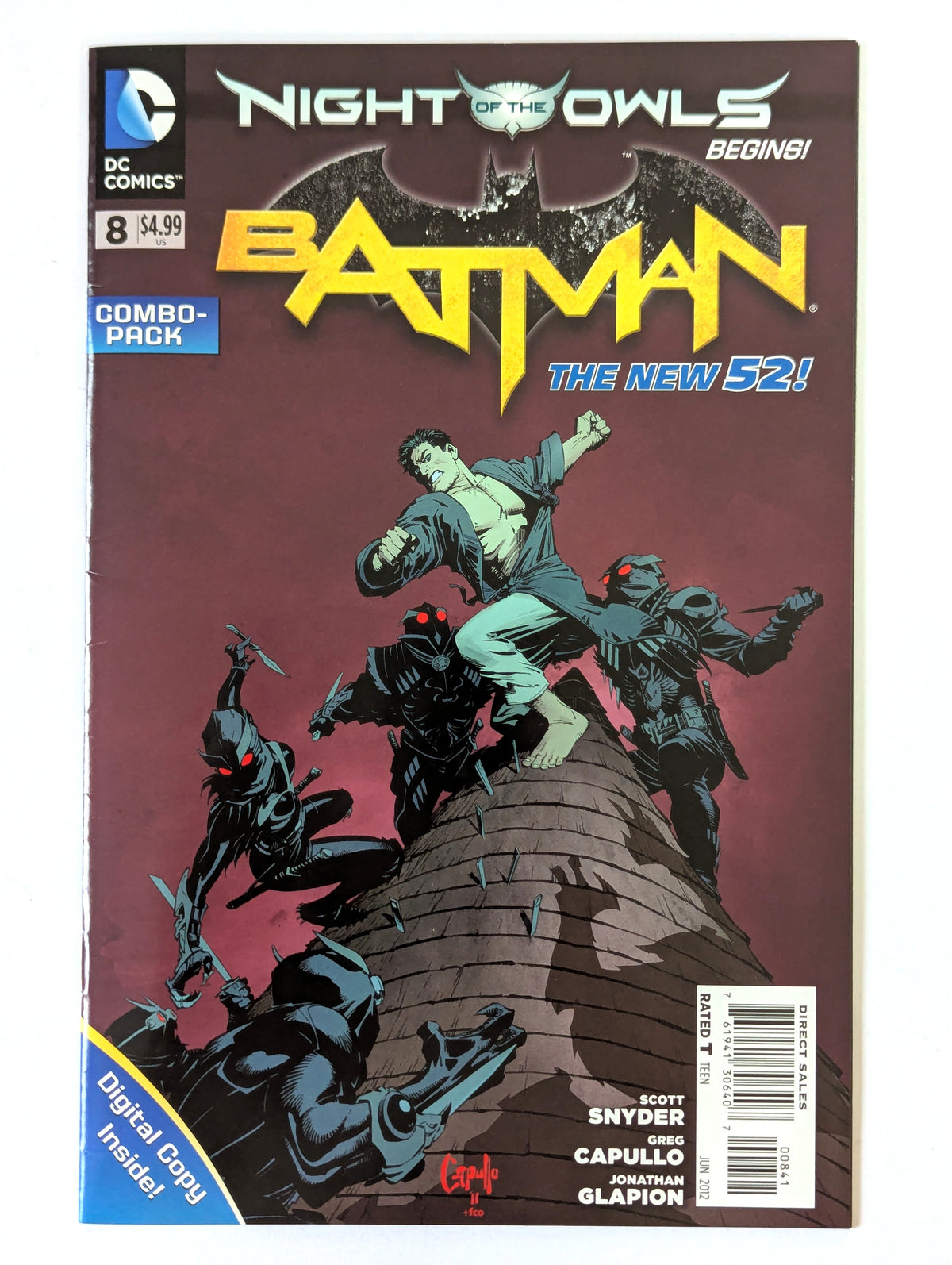 Batman #8 Combo Pack 2011 Series DC Comic Book