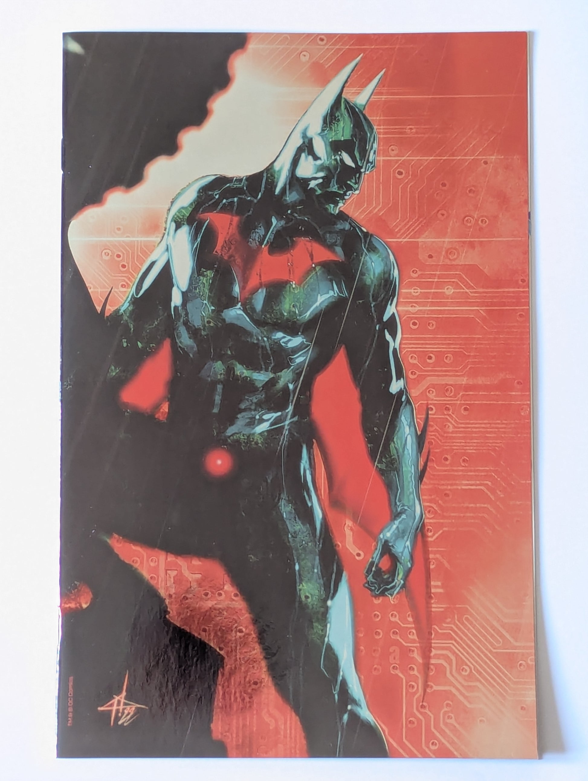 Batman Beyond #1 DC Comic Book Gabriele Del'Otto Whatnot Virgin Variant Red Cover