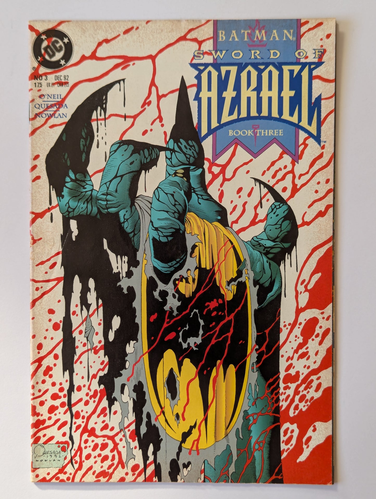 Batman Sword of Azrael #3 DC Comic Book