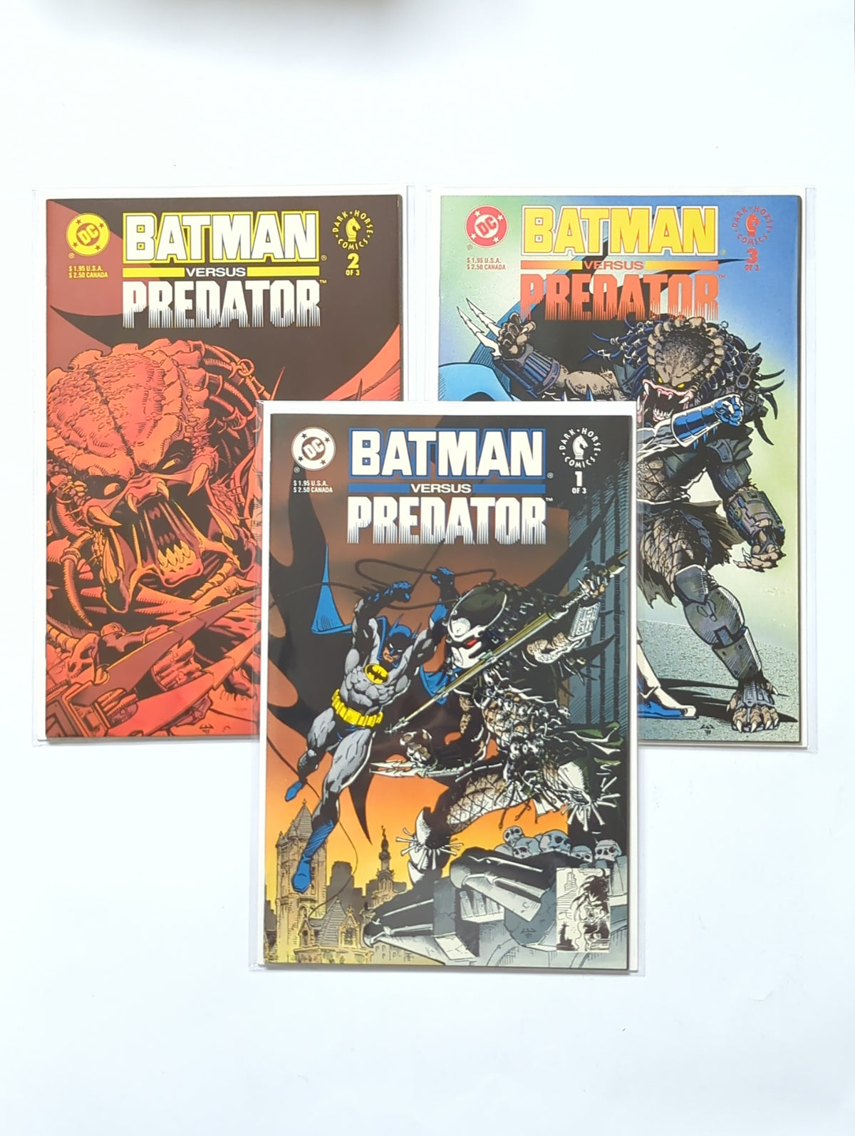 Batman versus Predator #1-3 Complete Limited Series Dark Horse Comic Book Set