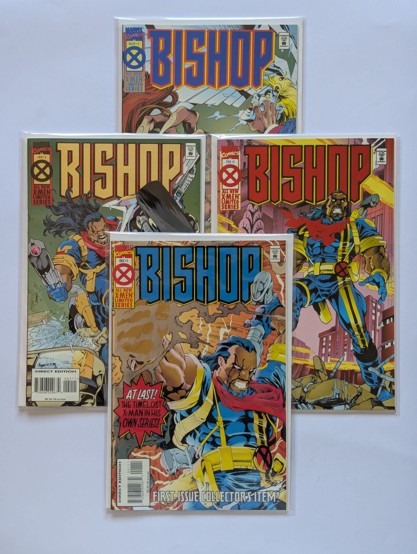 Bishop #1-4 Limited Series Marvel Comic Book Set