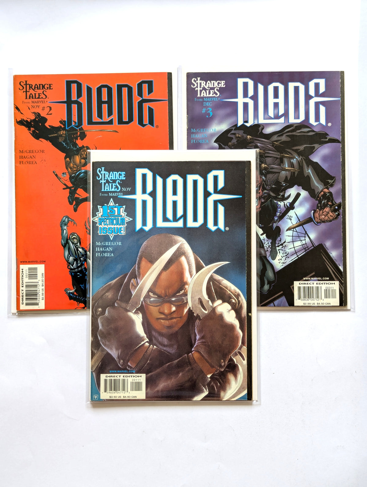 Blade Strange Tales Limited Series #1-3 Marvel Comic Book Set