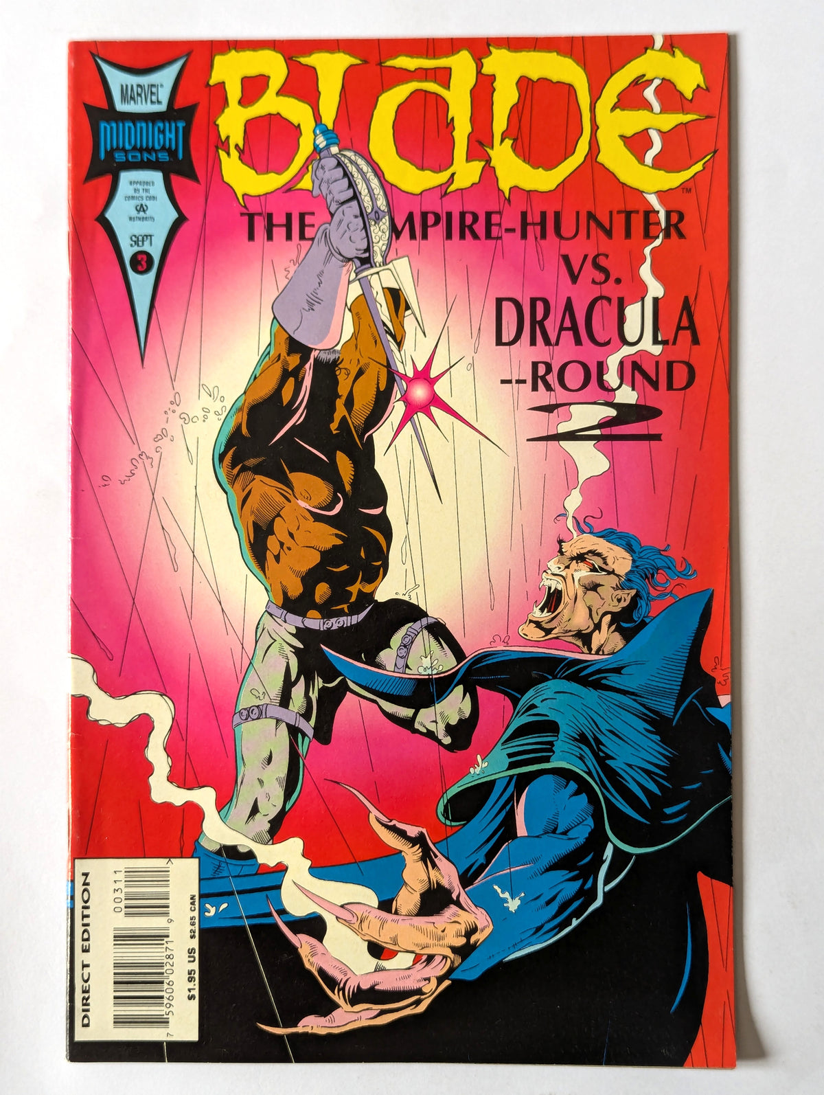 Blade The Vampire Hunter #3 Marvel Comic Book