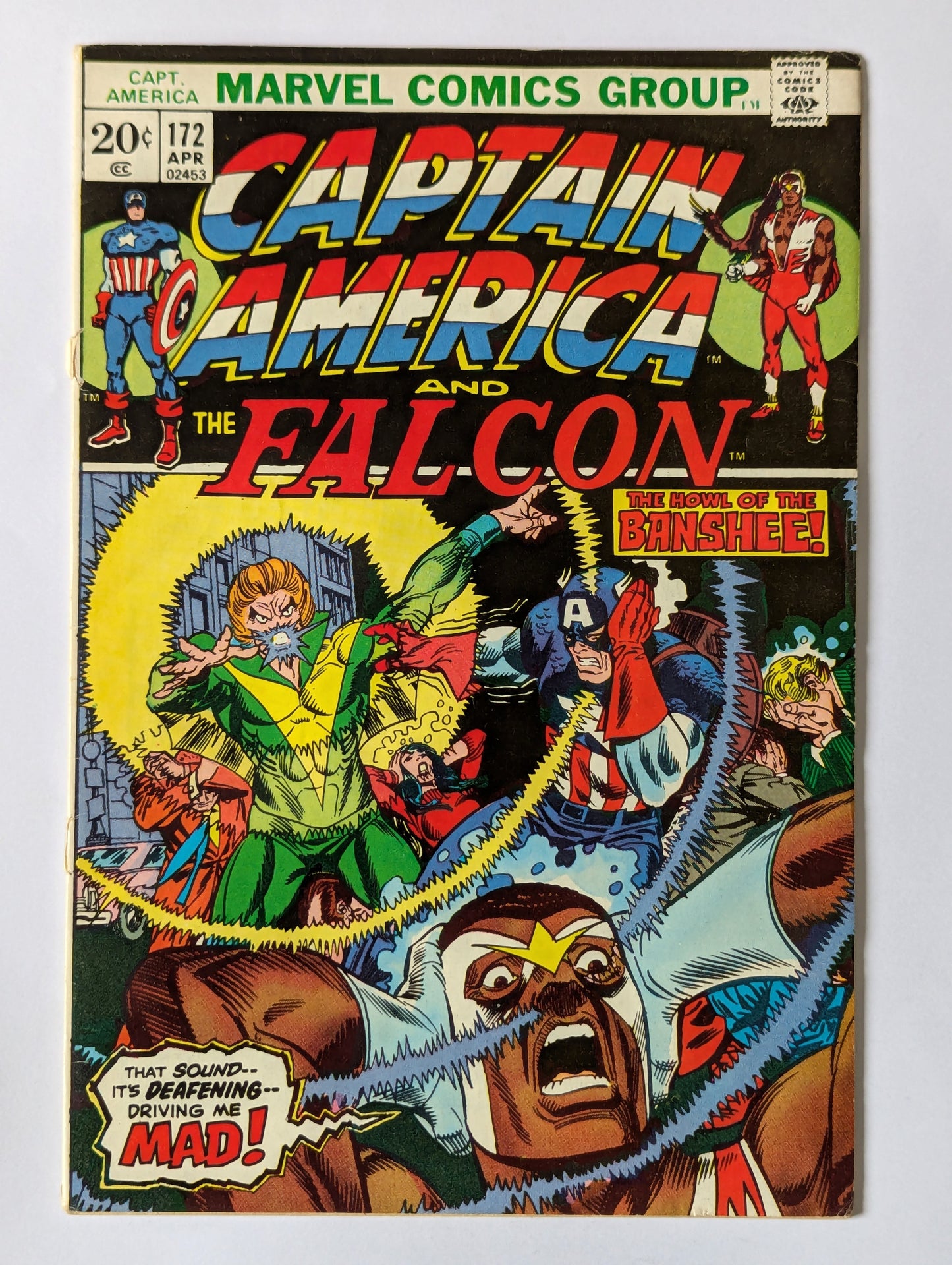 Captain America #172 (1968 Series) - Detached Cover
