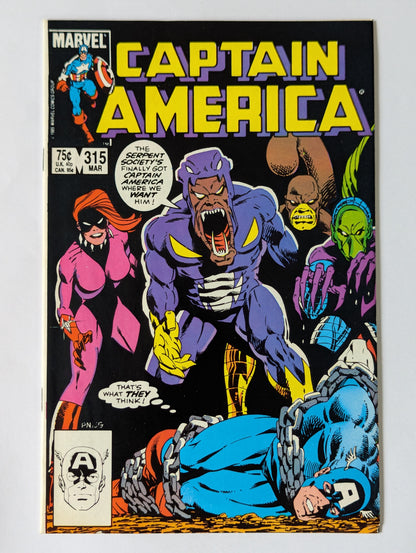 Captain America #315 Marvel Comic Book