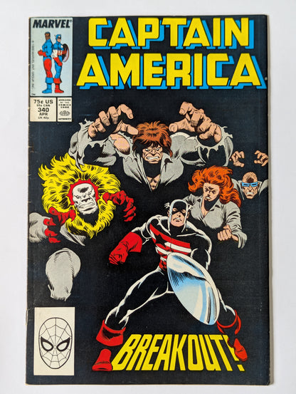 Captain America #340 Marvel Comic Book