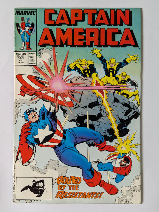 Captain America #343 Marvel Comic Book