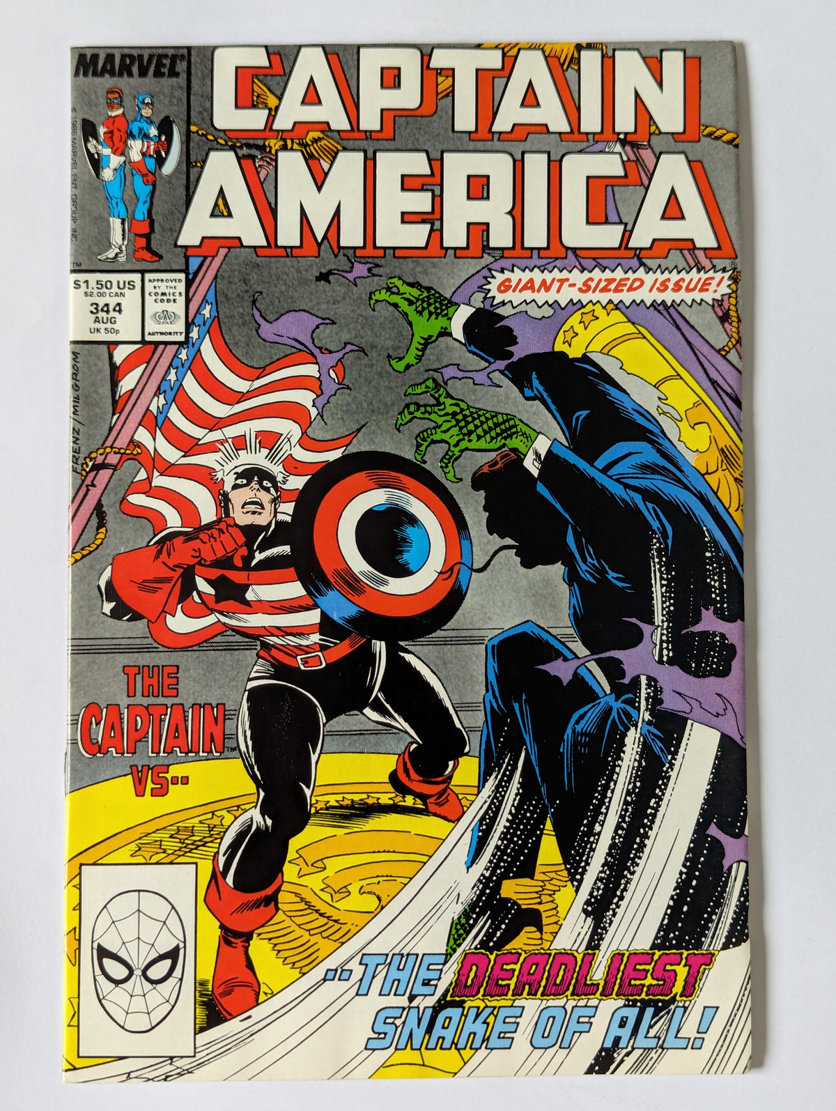 Captain America #344 Marvel Comic Book