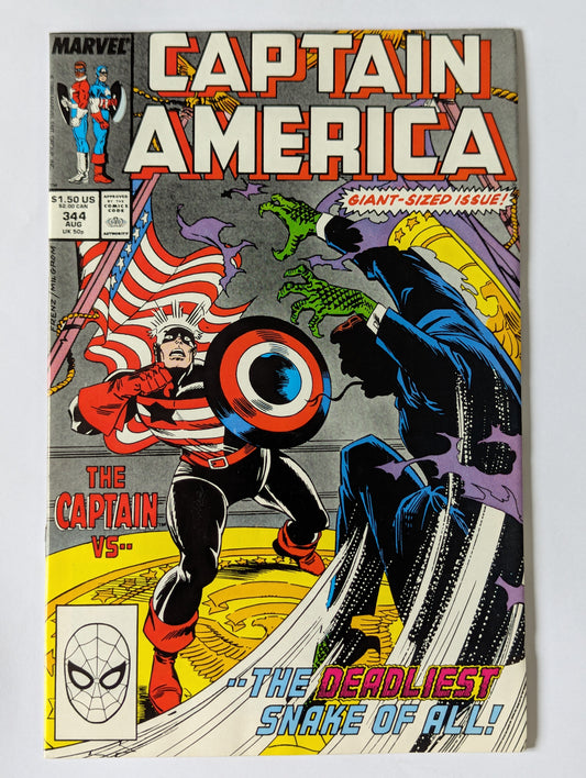 Captain America #344 Marvel Comic Book