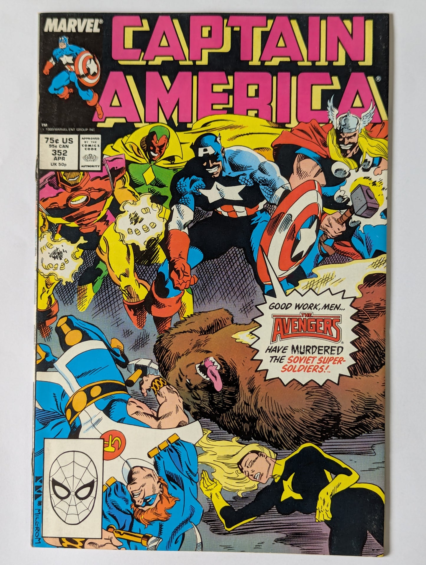 Captain America #352 Marvel Comic Book