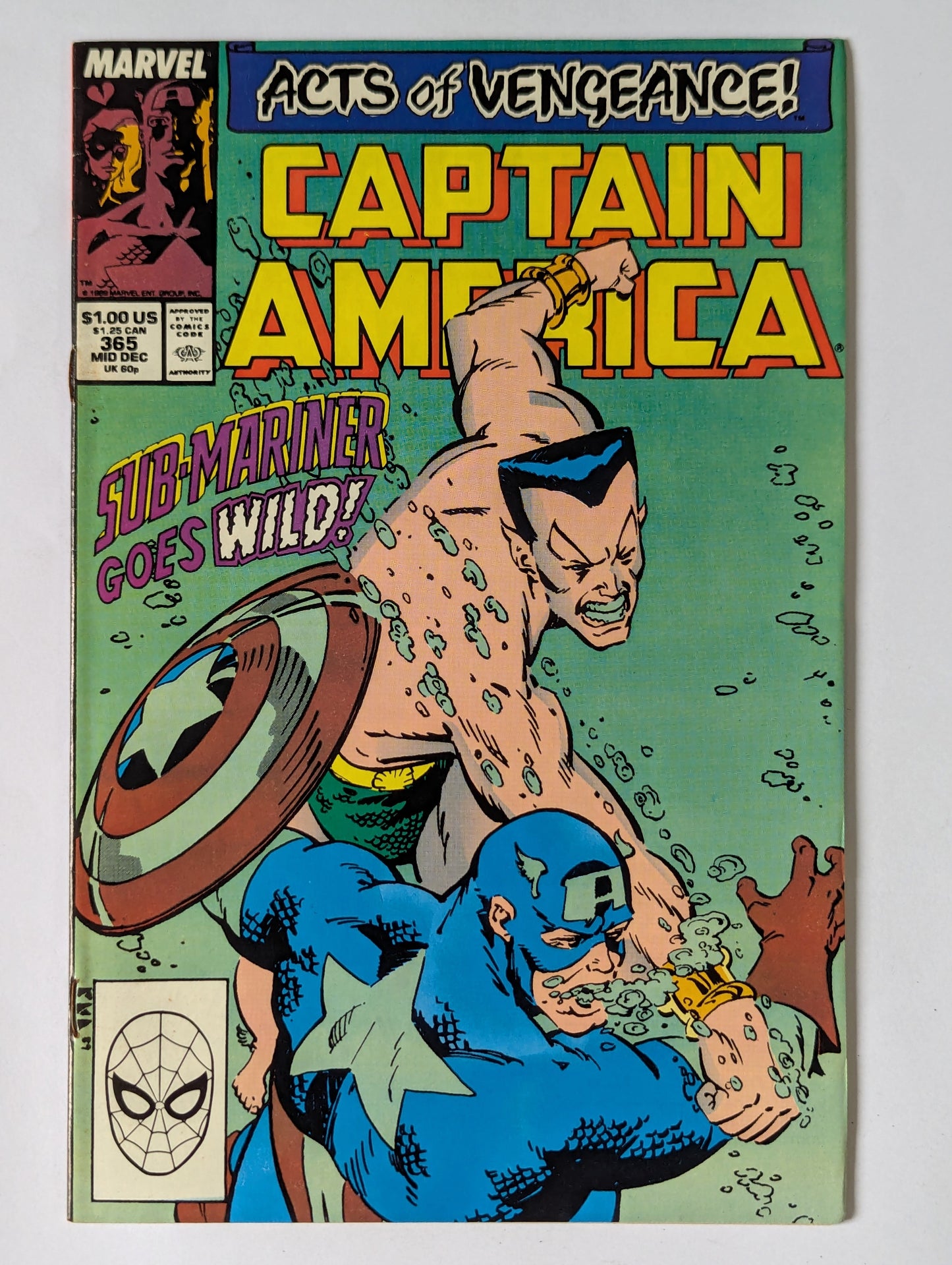 Captain America #365 Marvel Comic Book