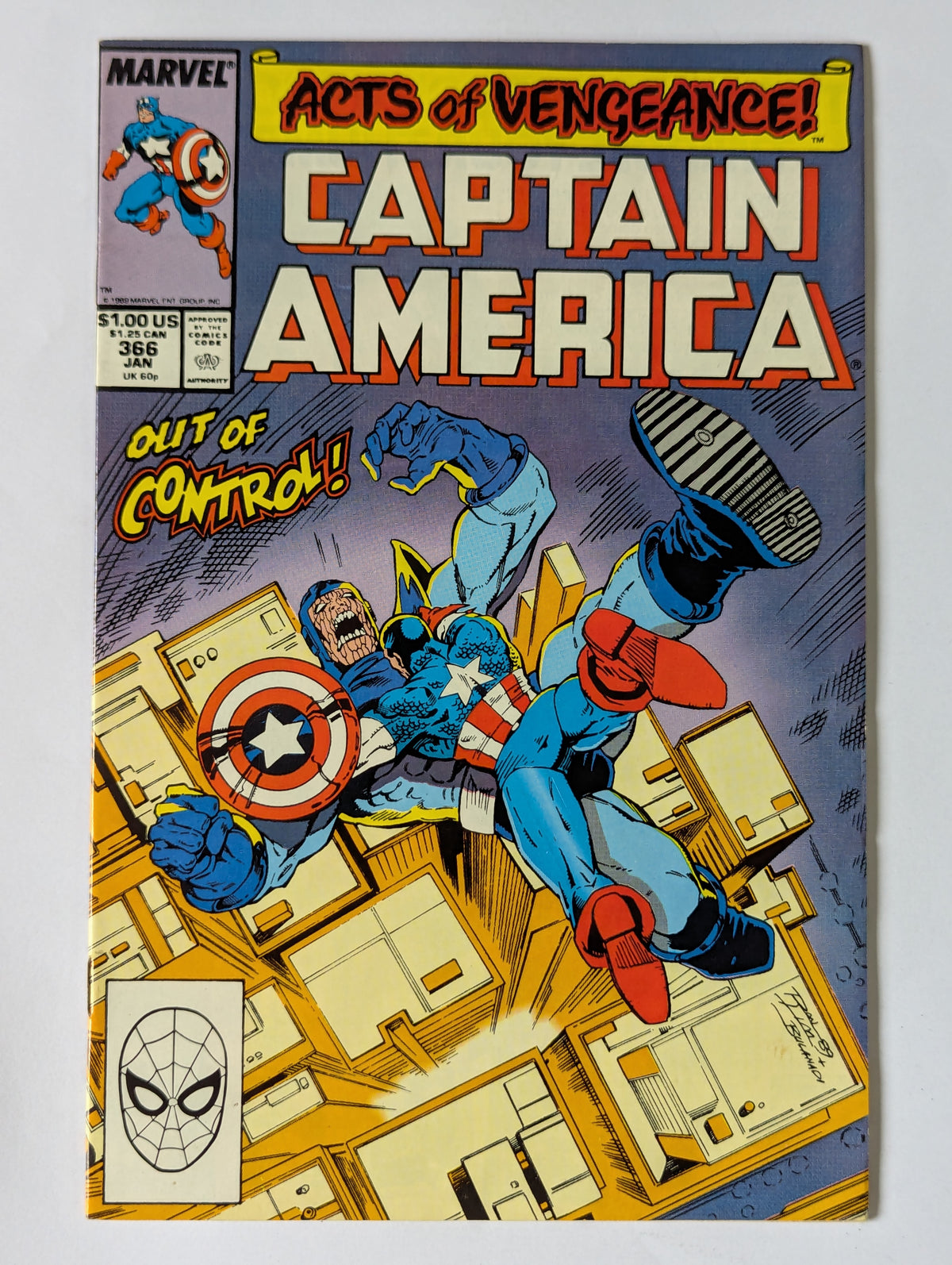 Captain America #366 Marvel Comic Book