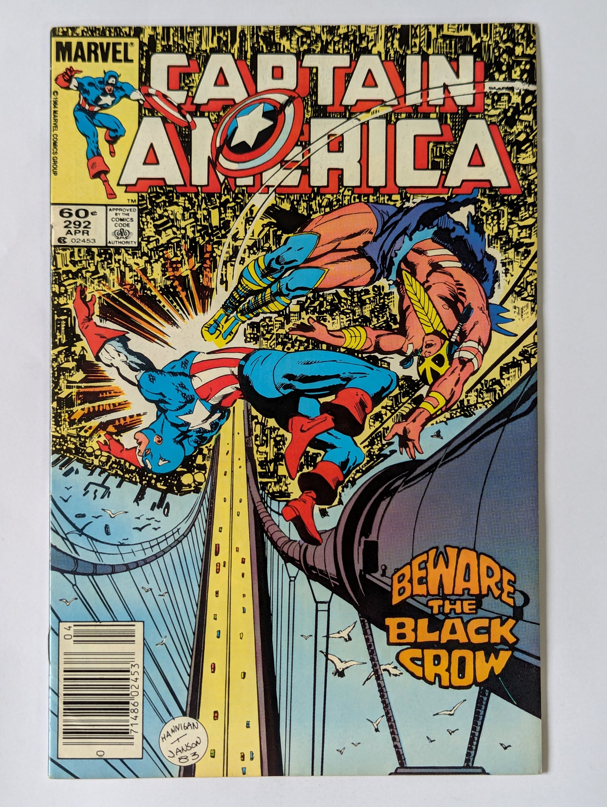 Captain America #292 Marvel Comic Book