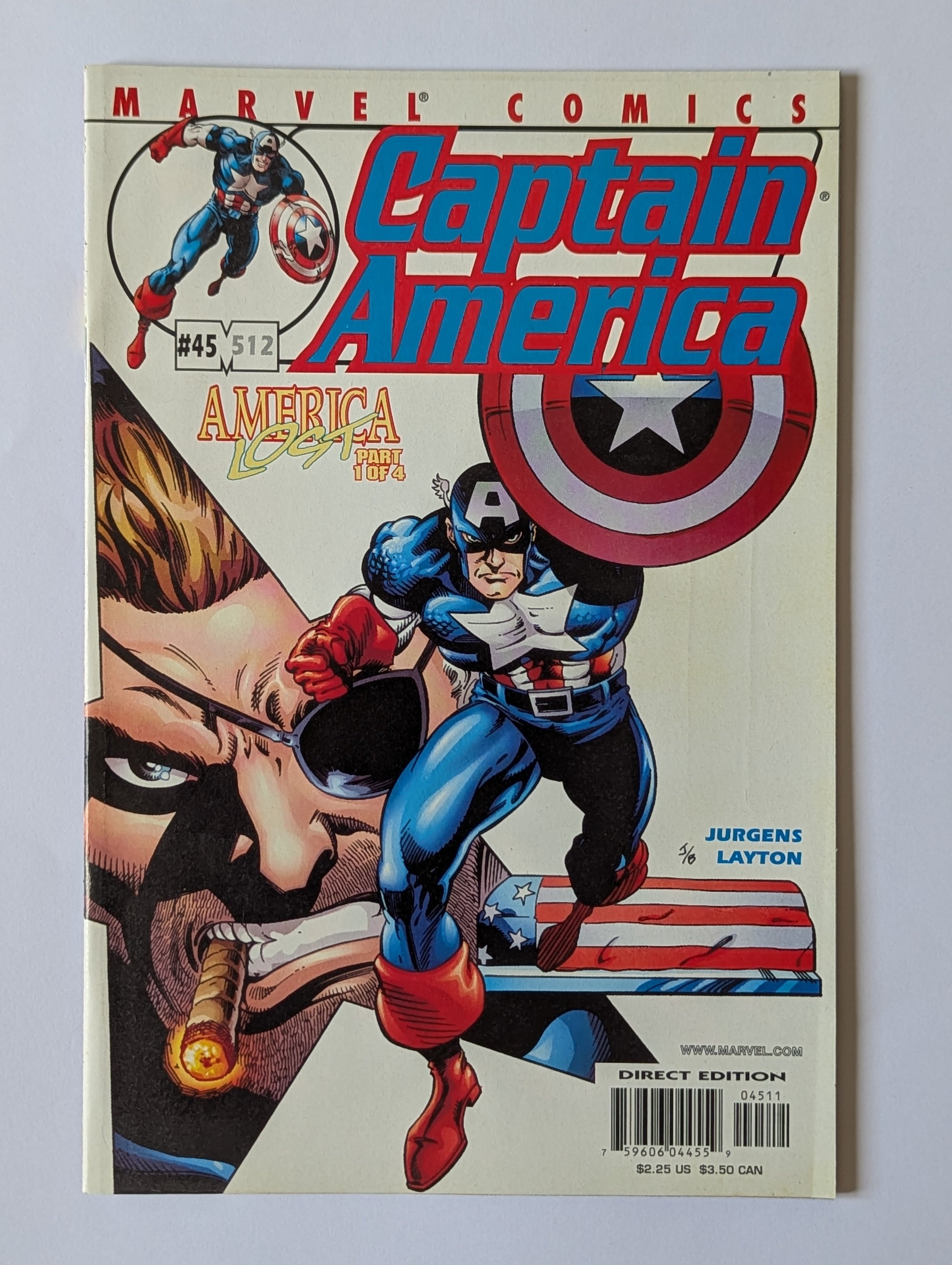 Captain America #45 Marvel Comic Book