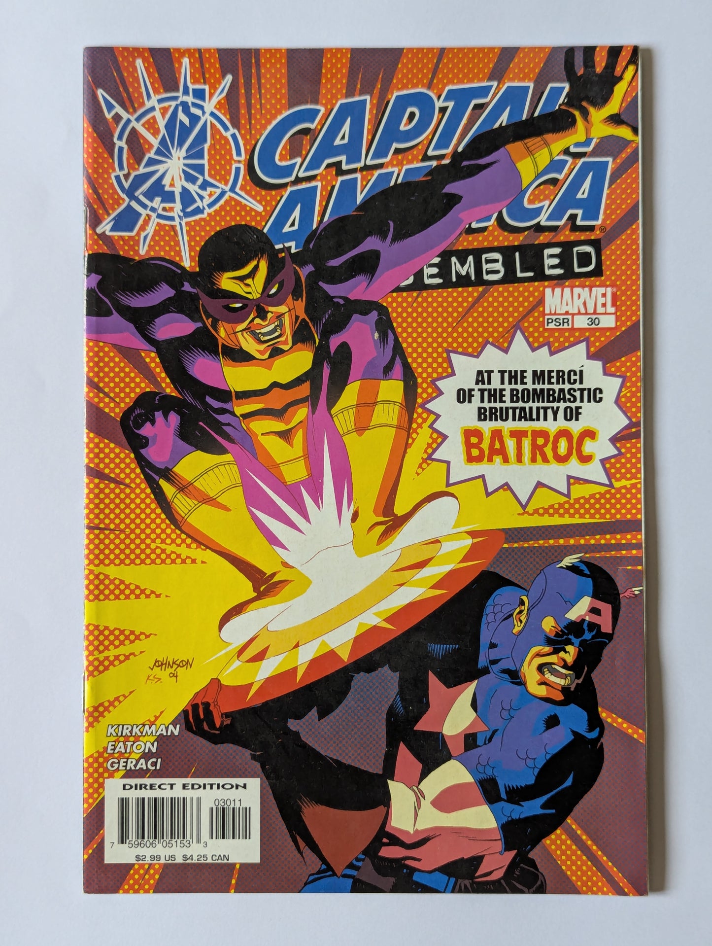 Captain America #30 Marvel Comic Book