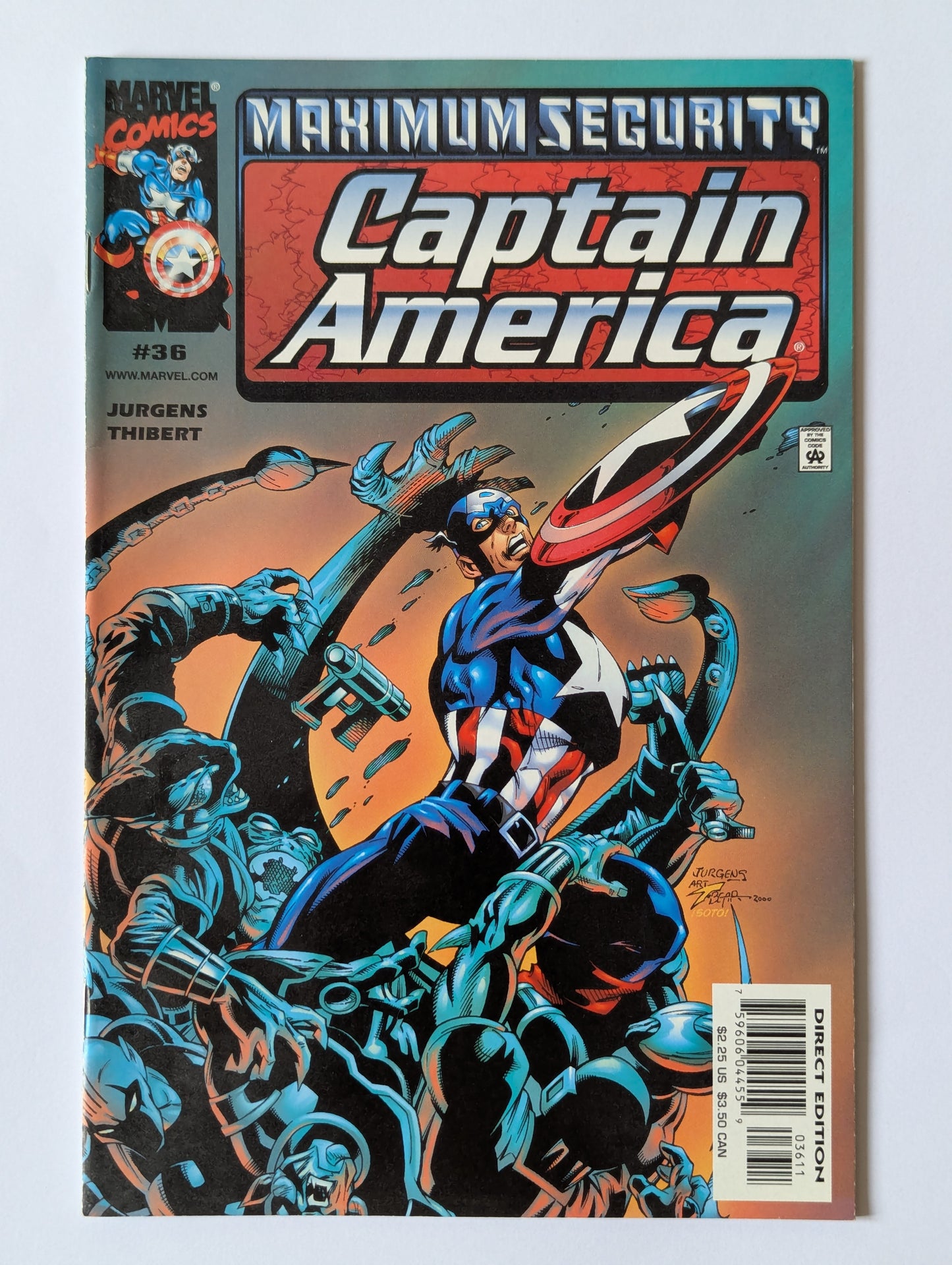 Captain America #36 Marvel Comic Book