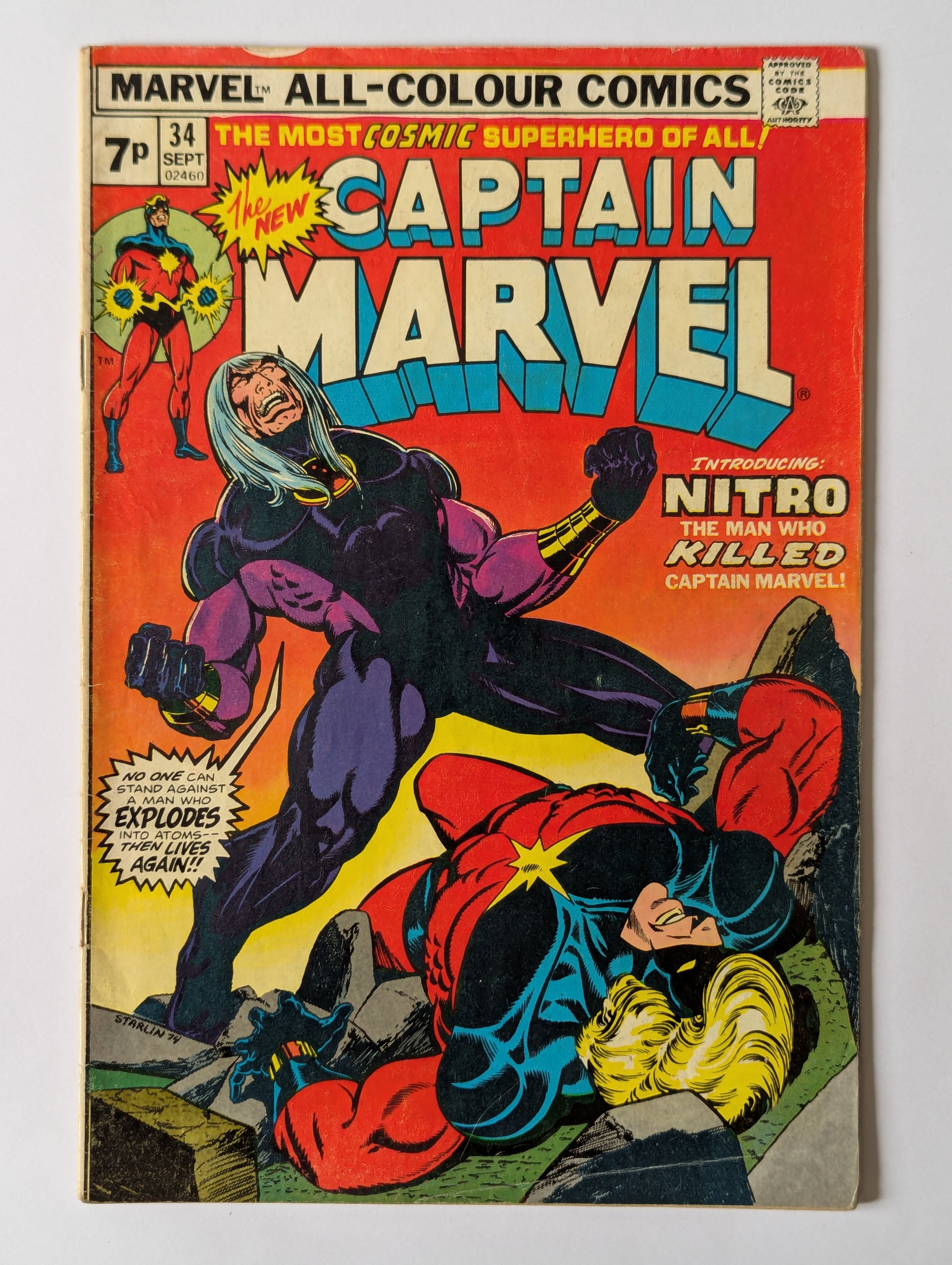 Captain Marvel #34 Marvel Comic Book