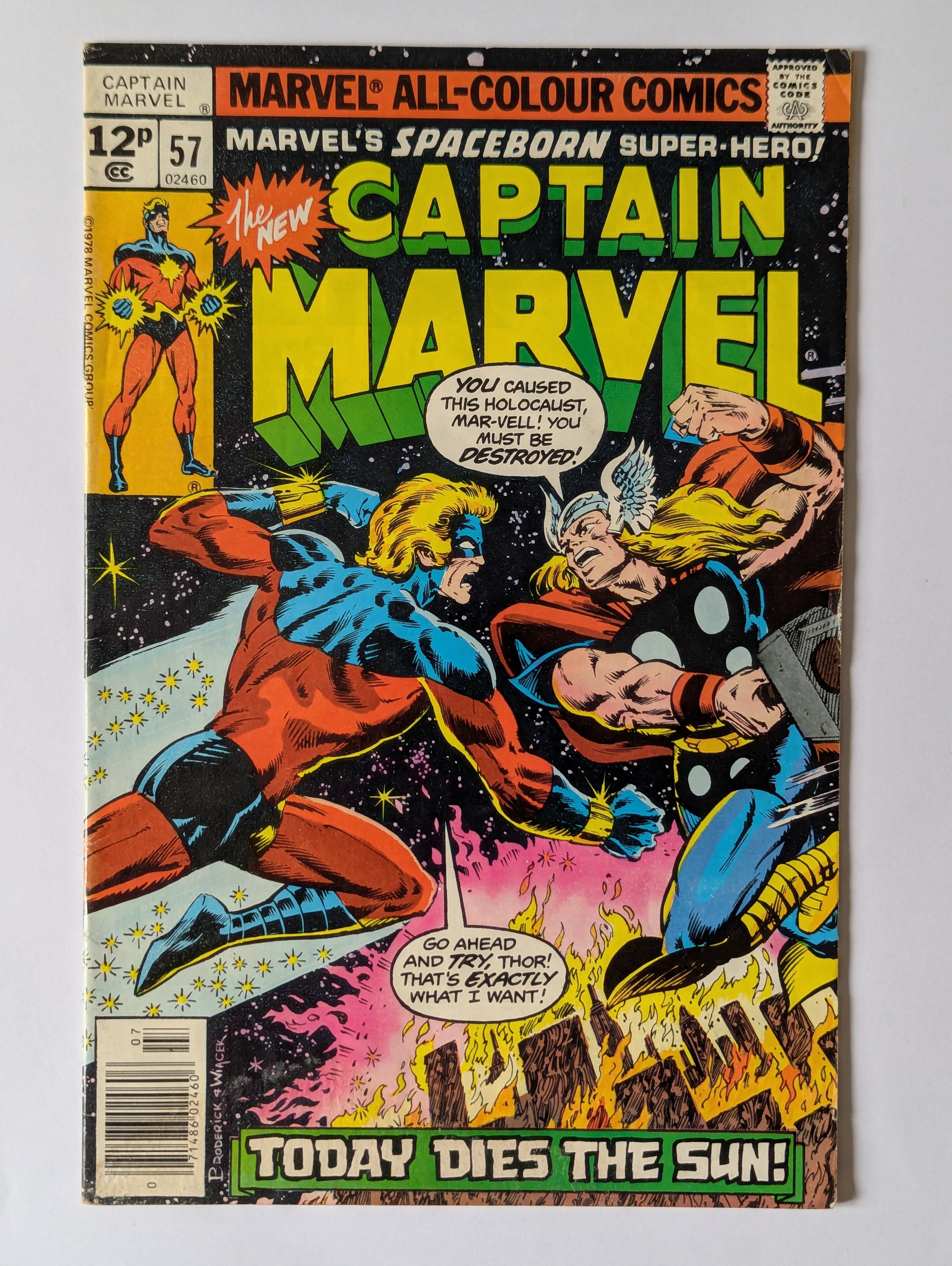 Captain Marvel #57 Marvel Comic Book