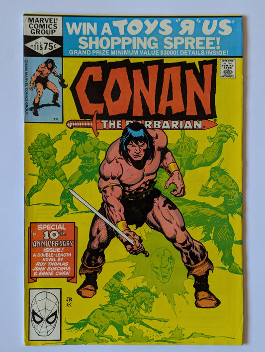 Conan the Barbarian #115 Marvel Comic Book