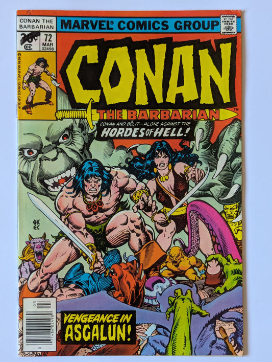 Conan the Barbarian #72 Marvel Comic Book