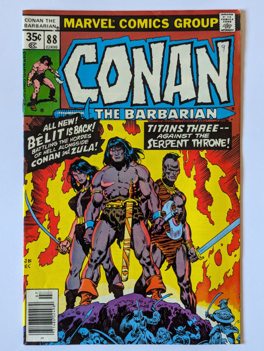 Conan the Barbarian #88 Marvel Comic Book