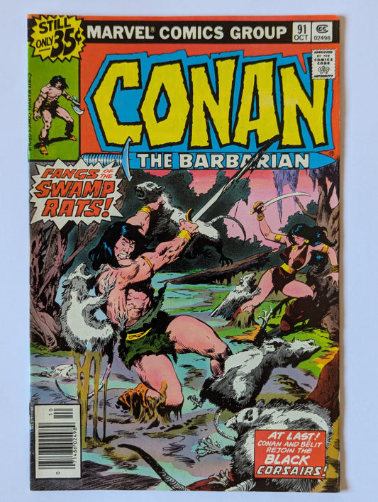 Conan the Barbarian #91 Marvel Comic Book