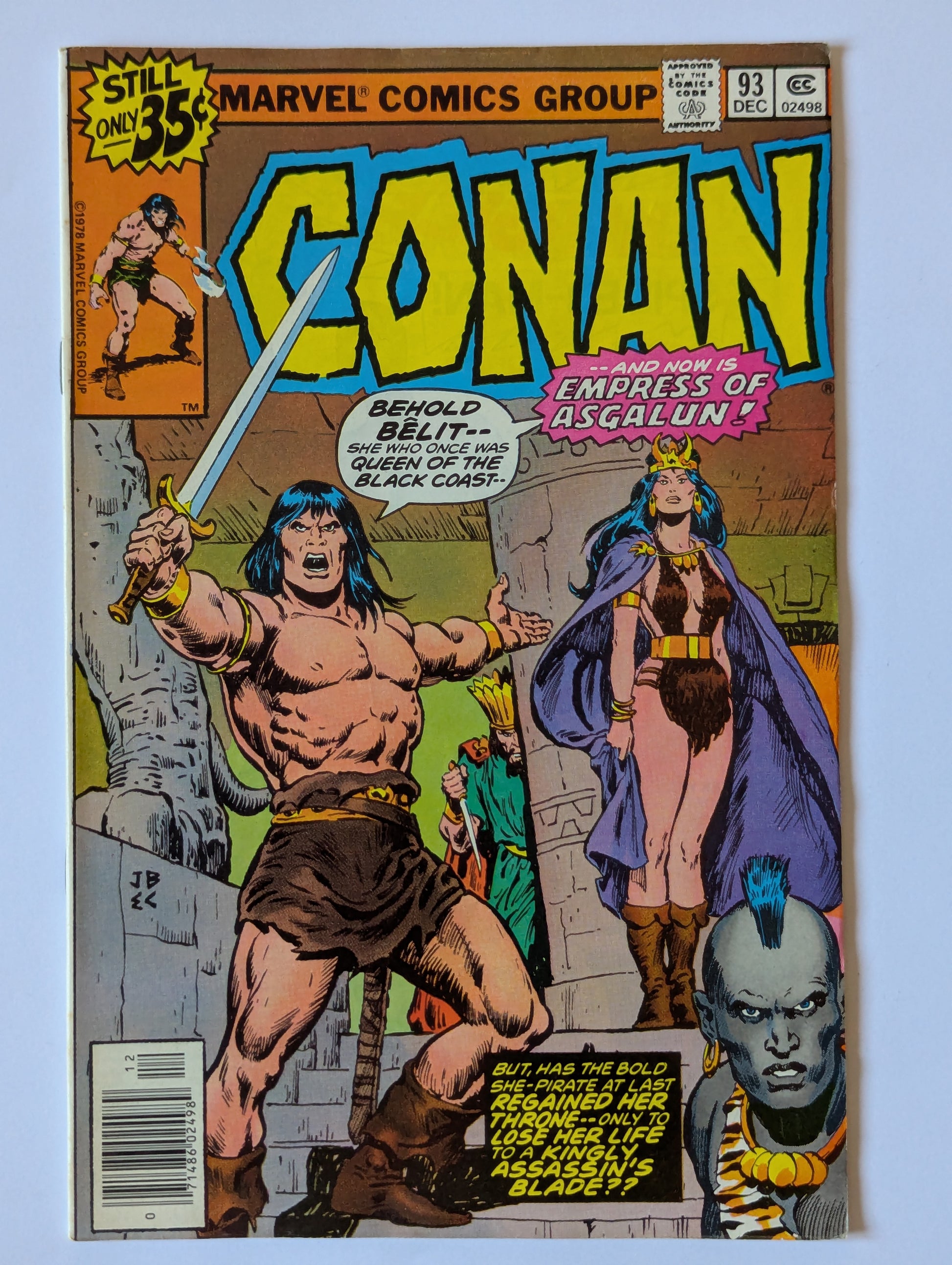 Conan the Barbarian #93 Marvel Comic Book