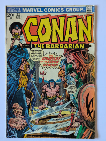 Conan the Barbarian #33 Marvel Comic Book