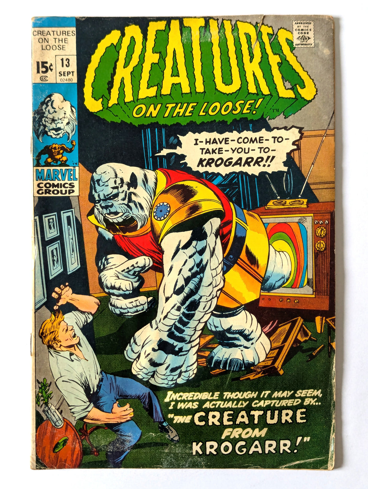 Creatures on the Loose #13 Marvel Comic Book
