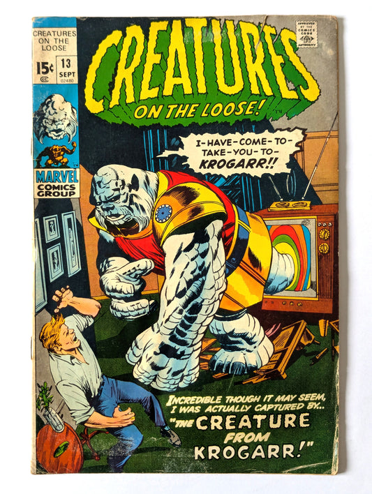Creatures on the Loose #13 Marvel Comic Book