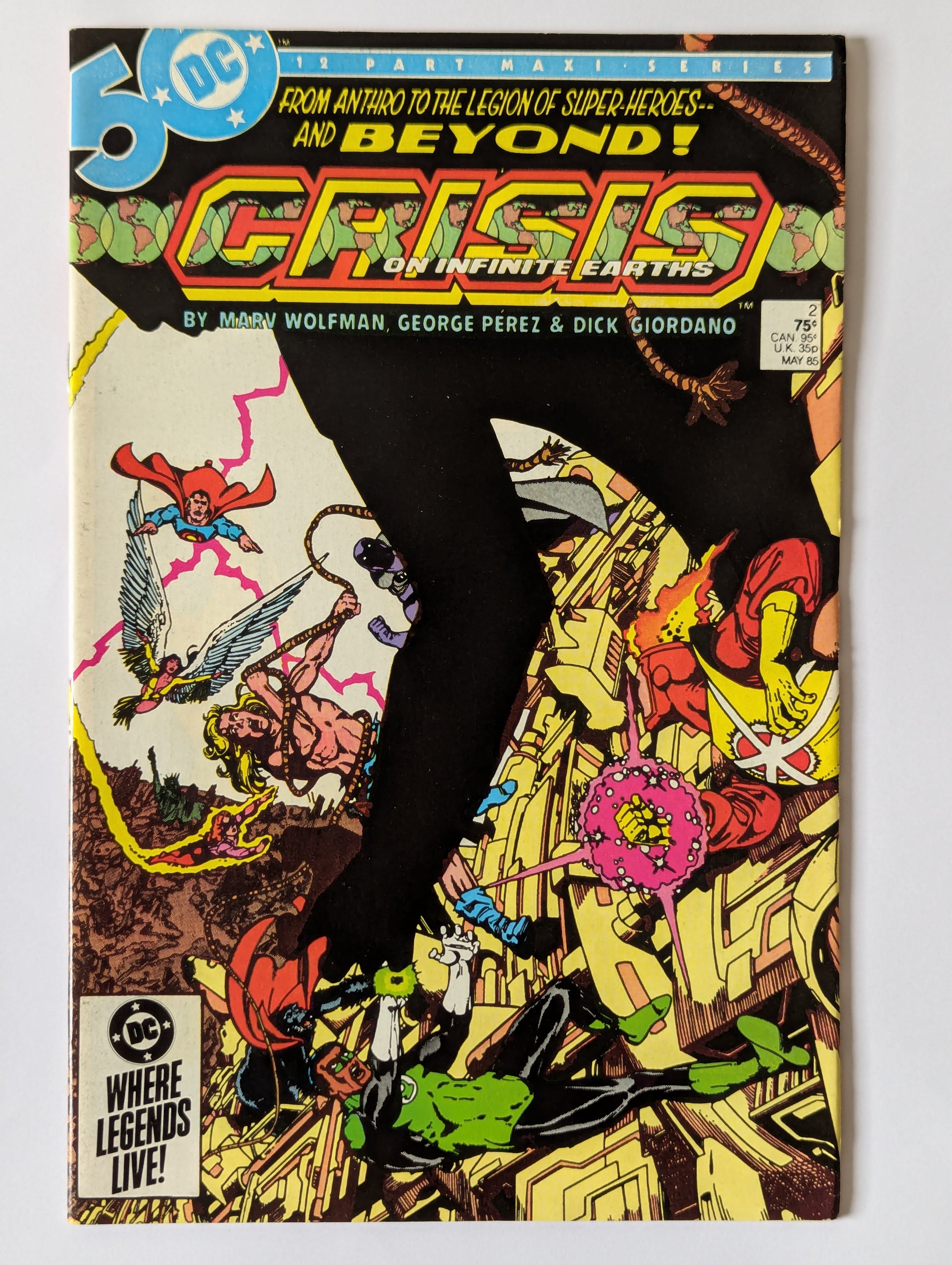 Crisis on Infinite Earths #2 DC Comic Book