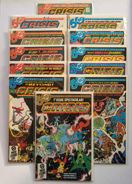 Crisis on Infinite Earths Complete Series DC Comic Book Set