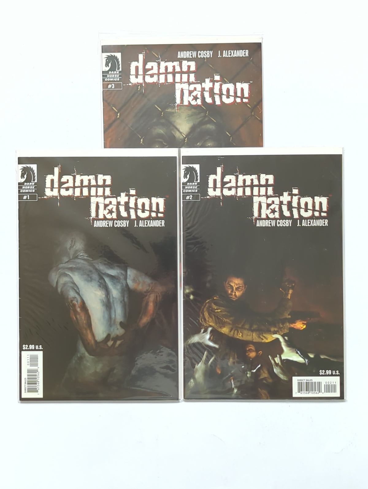 Damn Nation #1-3 Complete Limited Series Dark Horse Comic Book Set