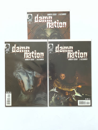 Damn Nation #1-3 Complete Limited Series Dark Horse Comic Book Set