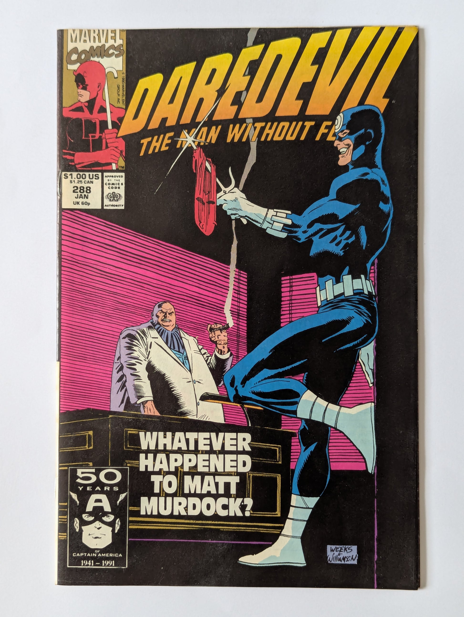 Daredevil #288 Marvel Comic Book