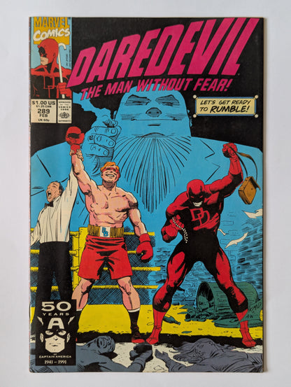 Daredevil #289 Marvel Comic Book