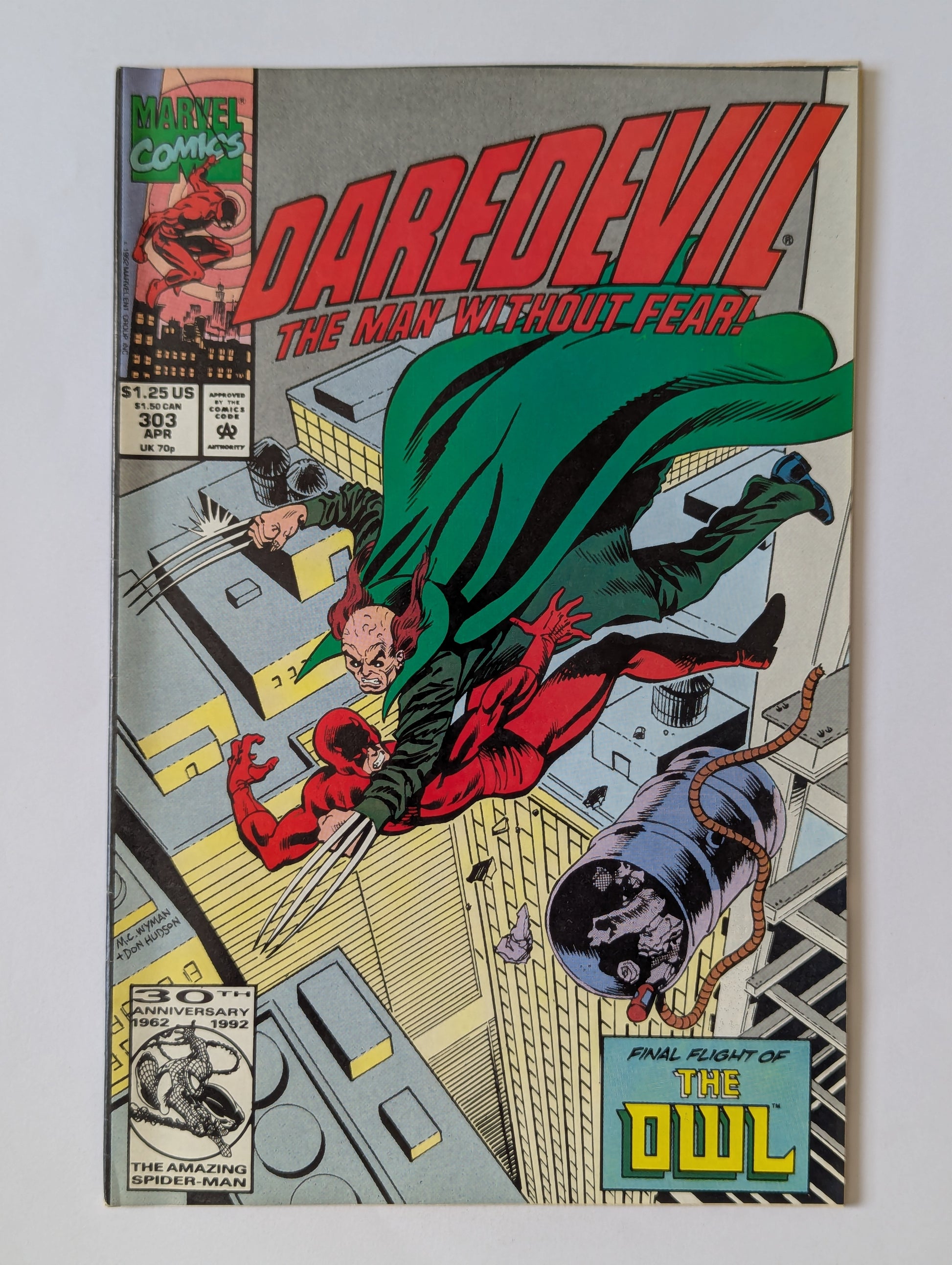 Daredevil #303 Marvel Comic Book