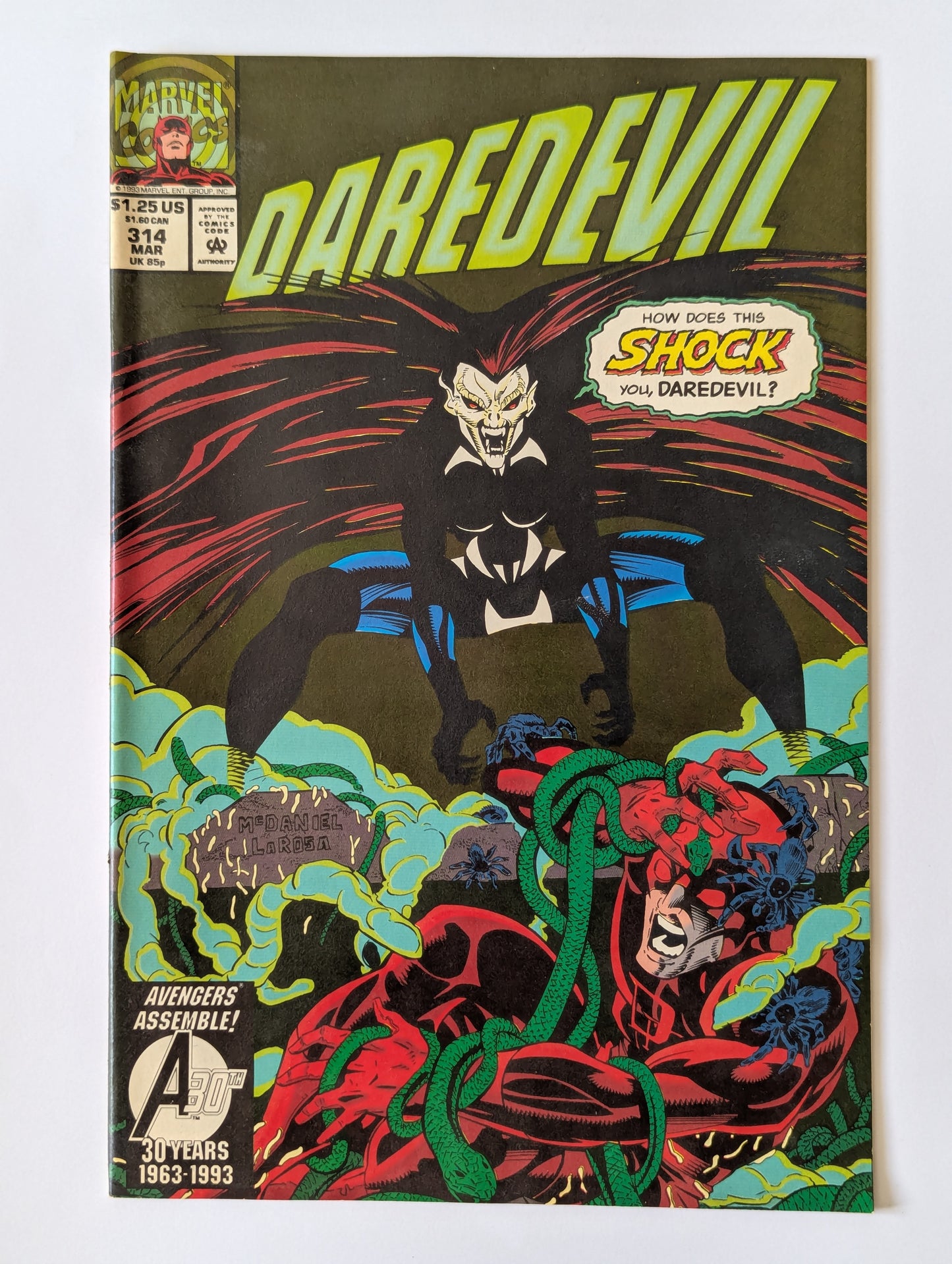 Daredevil #314 Marvel Comic Book