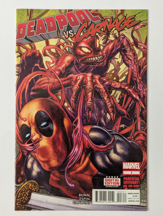 Deadpool vs Carnage #3 Marvel Comic Book