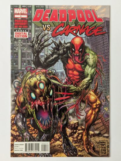Deadpool vs Carnage #4 Marvel Comic Book
