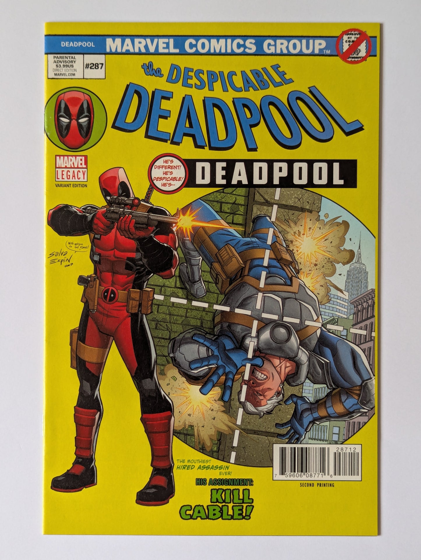 Despicable Deadpool #287 - Punisher Homage Variant