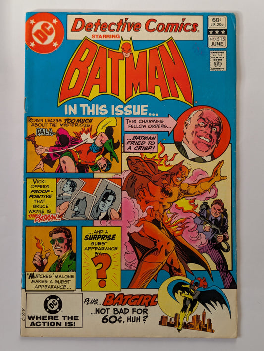 Detective Comics #515 DC Comic Book