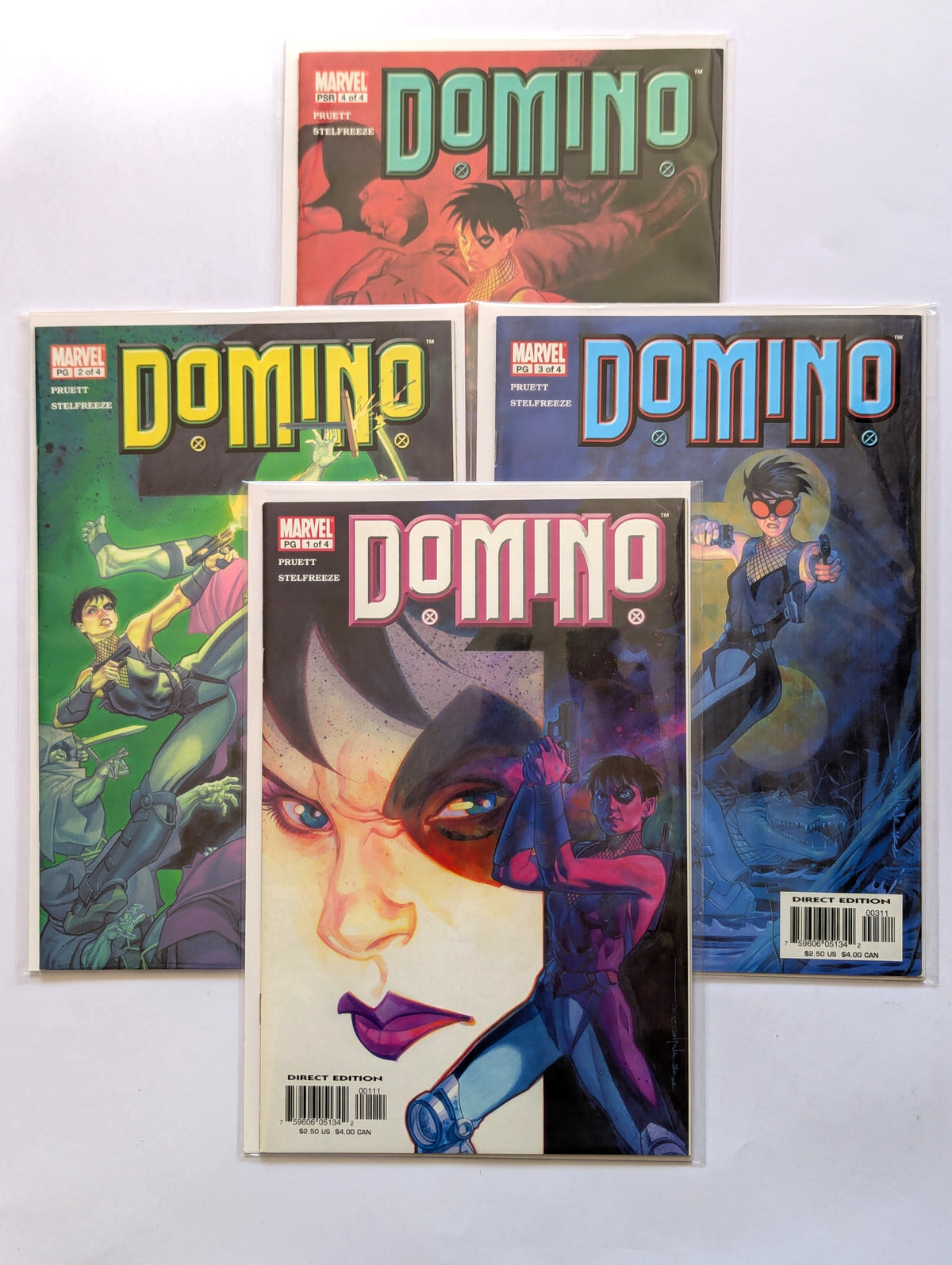 Domino #1-4 2003 Limited Series Complete Marvel Comic Book Set