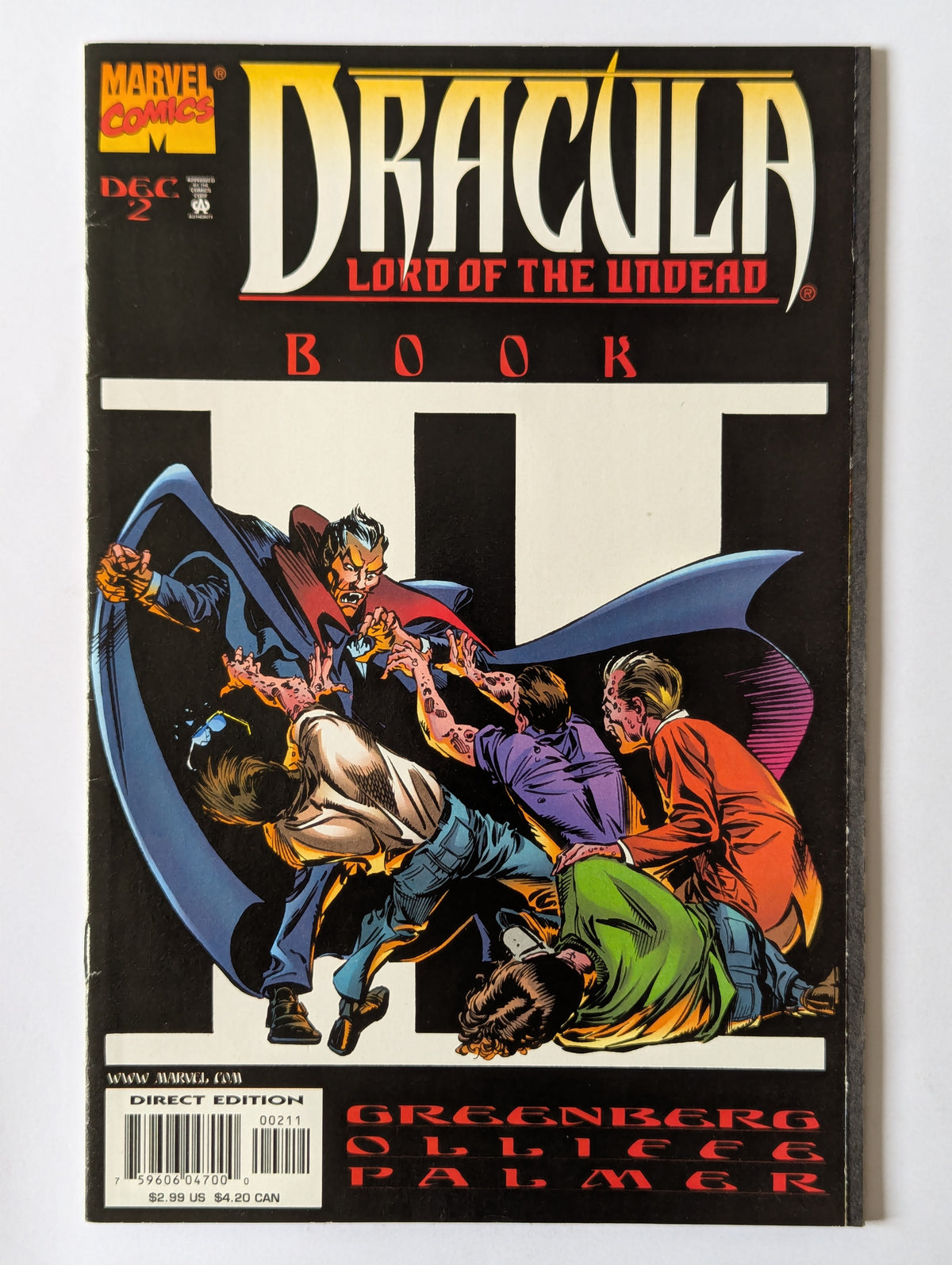 Dracula Lord of the Undead #2 Marvel Comic Book
