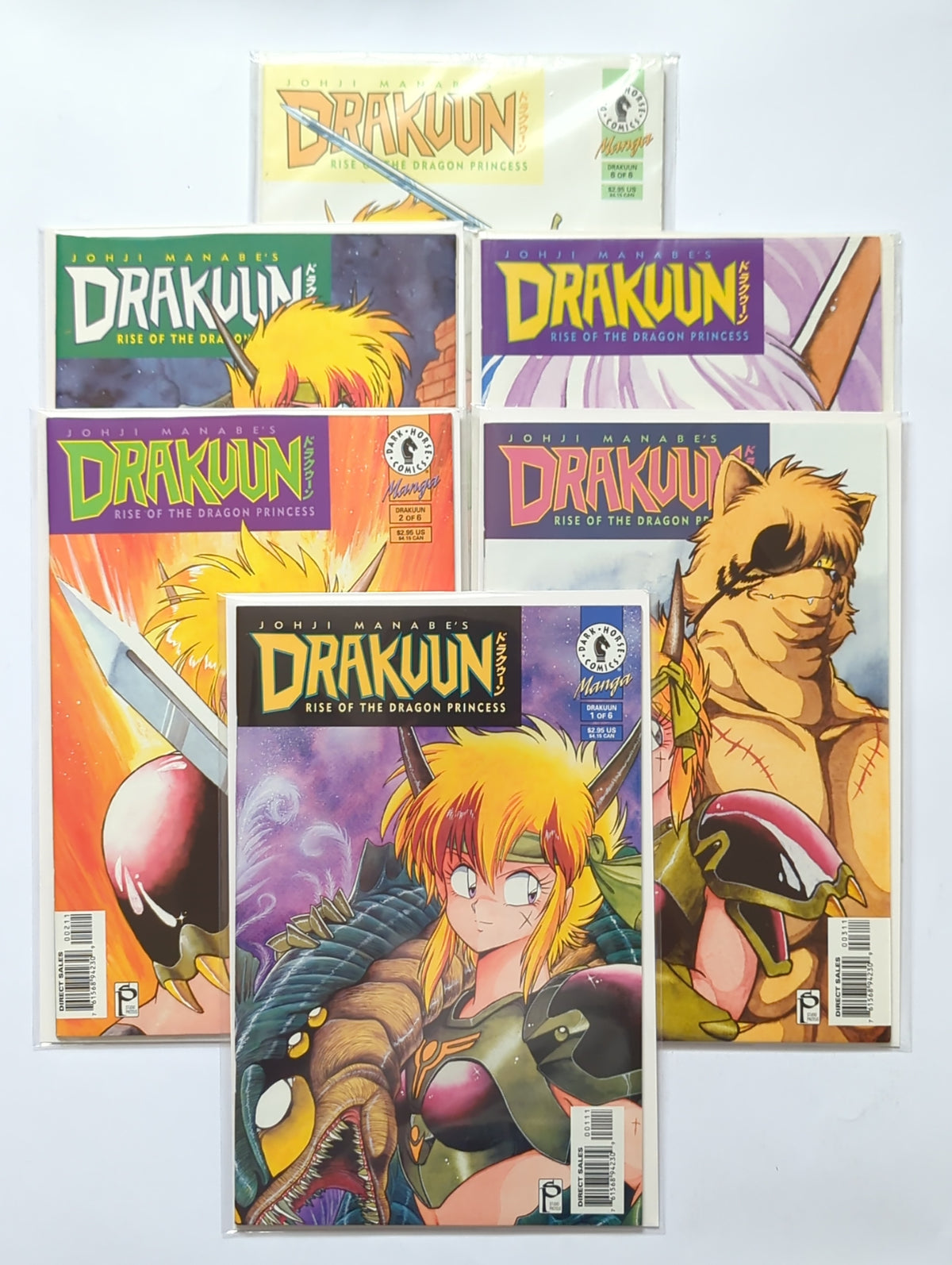 Drakuun Rise of the Dragon Princess #1-6 Complete Limited Series Dark Horse Comic Book Set