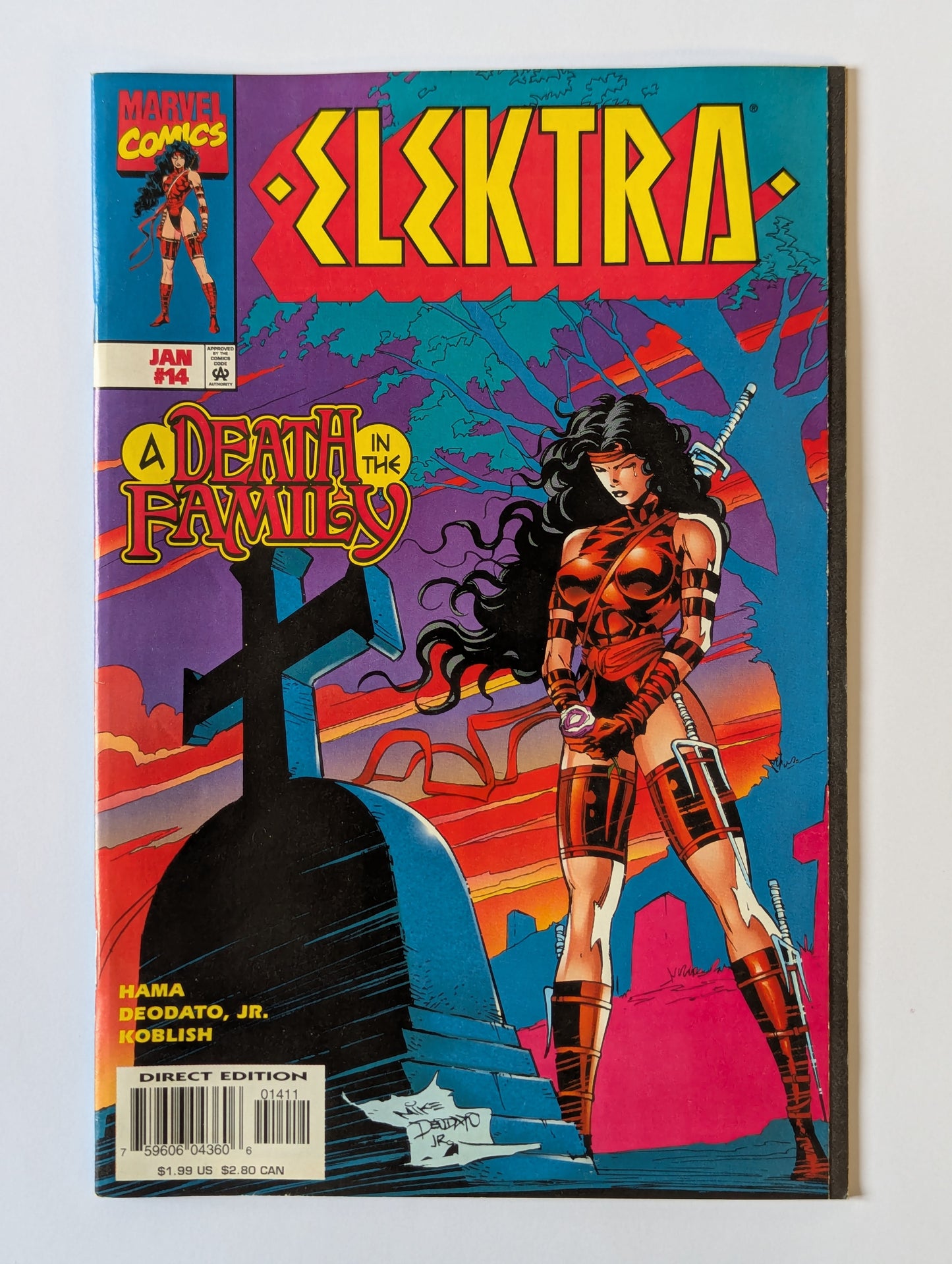 Elektra #14 Marvel Comic Book
