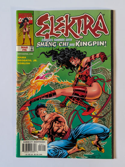 Elektra #16 Marvel Comic Book