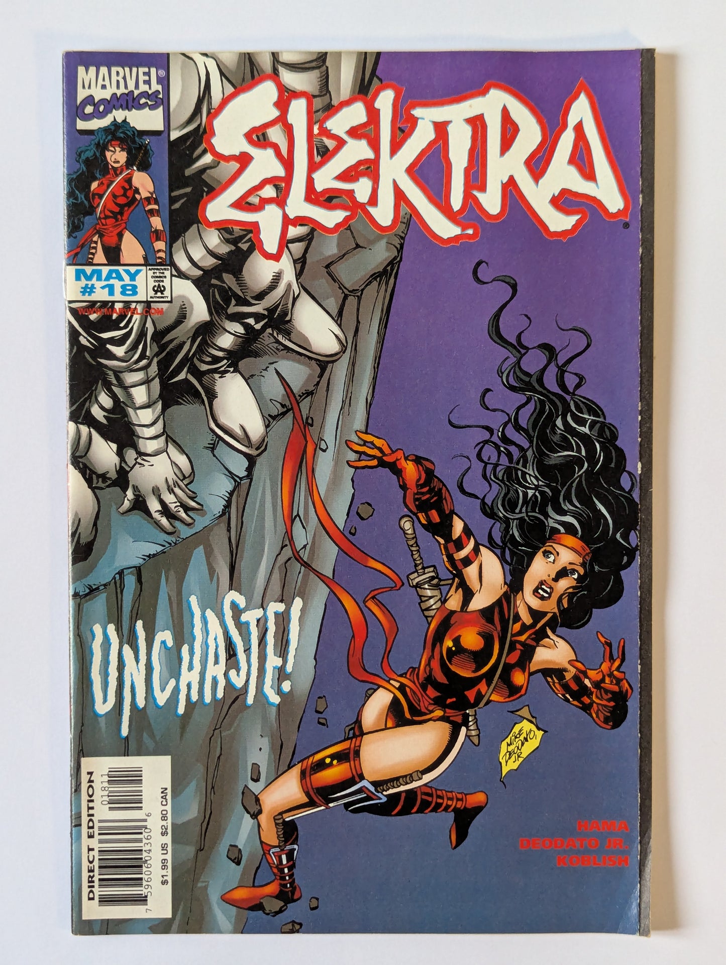 Elektra #18 Marvel Comic Book